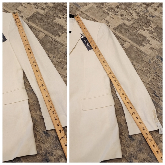 NWT Stafford Linen Cotton White Blazer Sports Coat men's size 40 Long - Picture 8 of 16